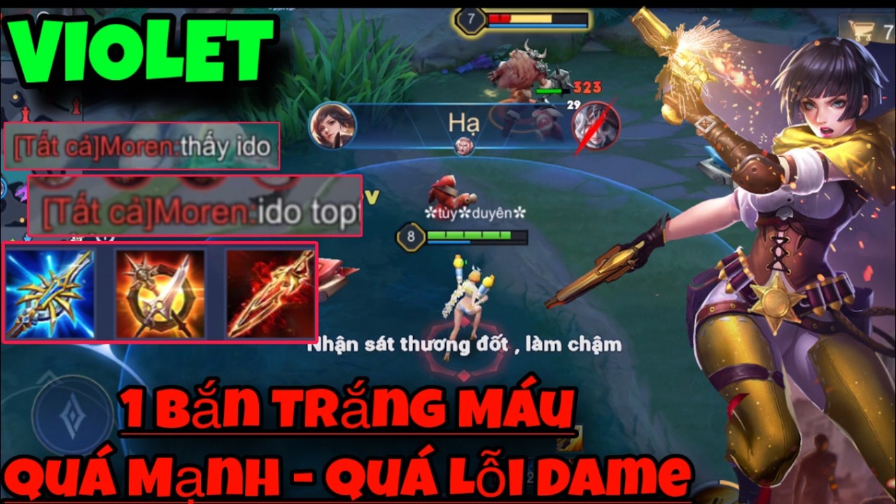 VIOLET Li&ecirc;n Qu&acirc;n || Qu&aacute; Lỗi Dame 1 Bắn Trắng M&aacute;u Khiến Địch Bất Lực Thốt L&ecirc;n IDOL TOP