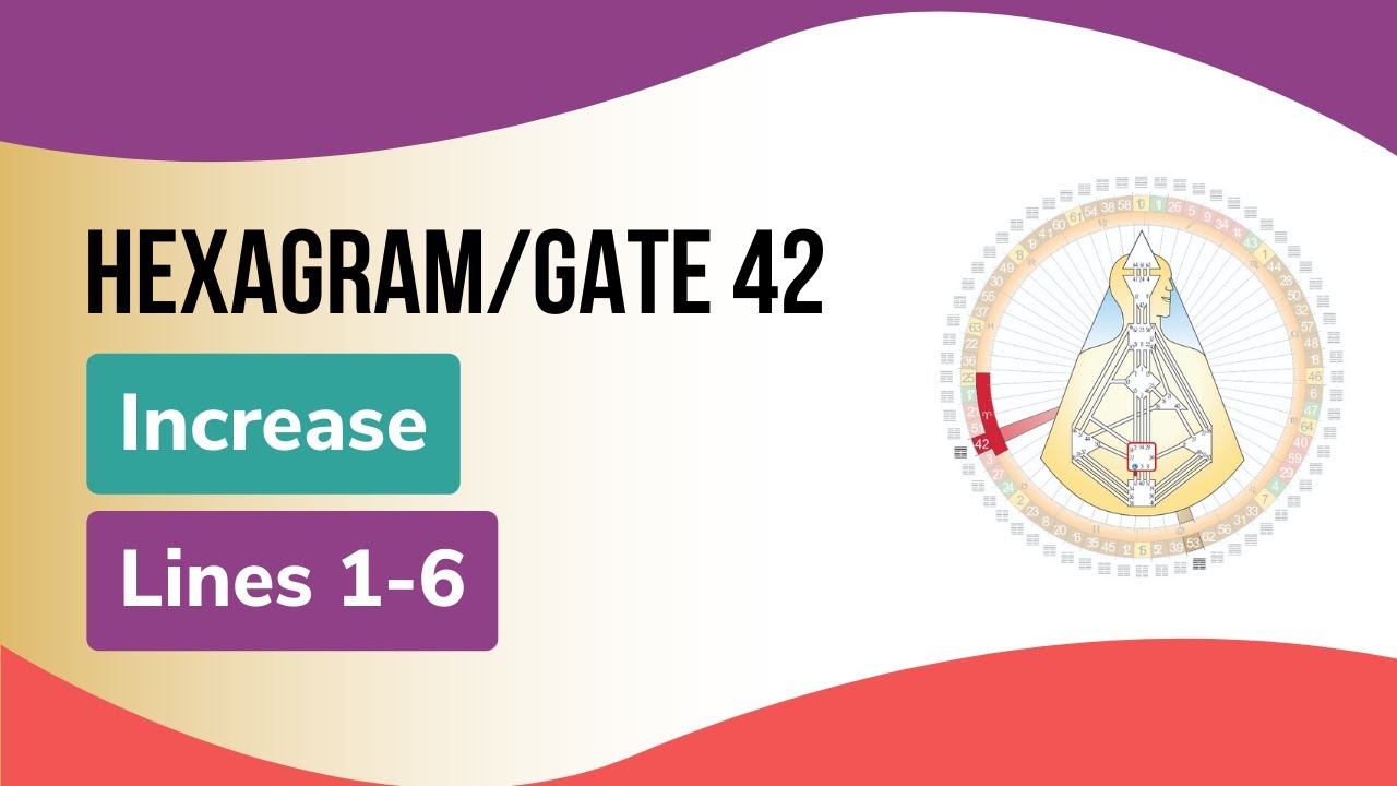Hexagram/Gate 42, Increase, Lines 1-6: Human Design & The Book of Lines
