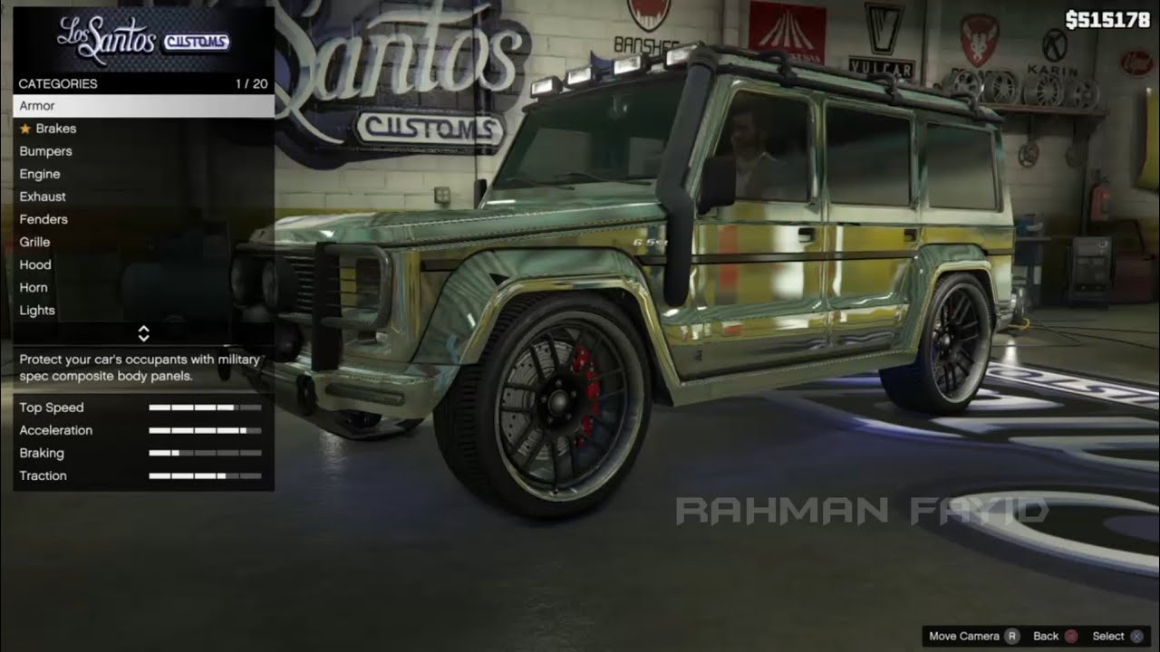 Fully modified g63 | Los Santos customs| The Royal mercedes G63| Rahman Fayid