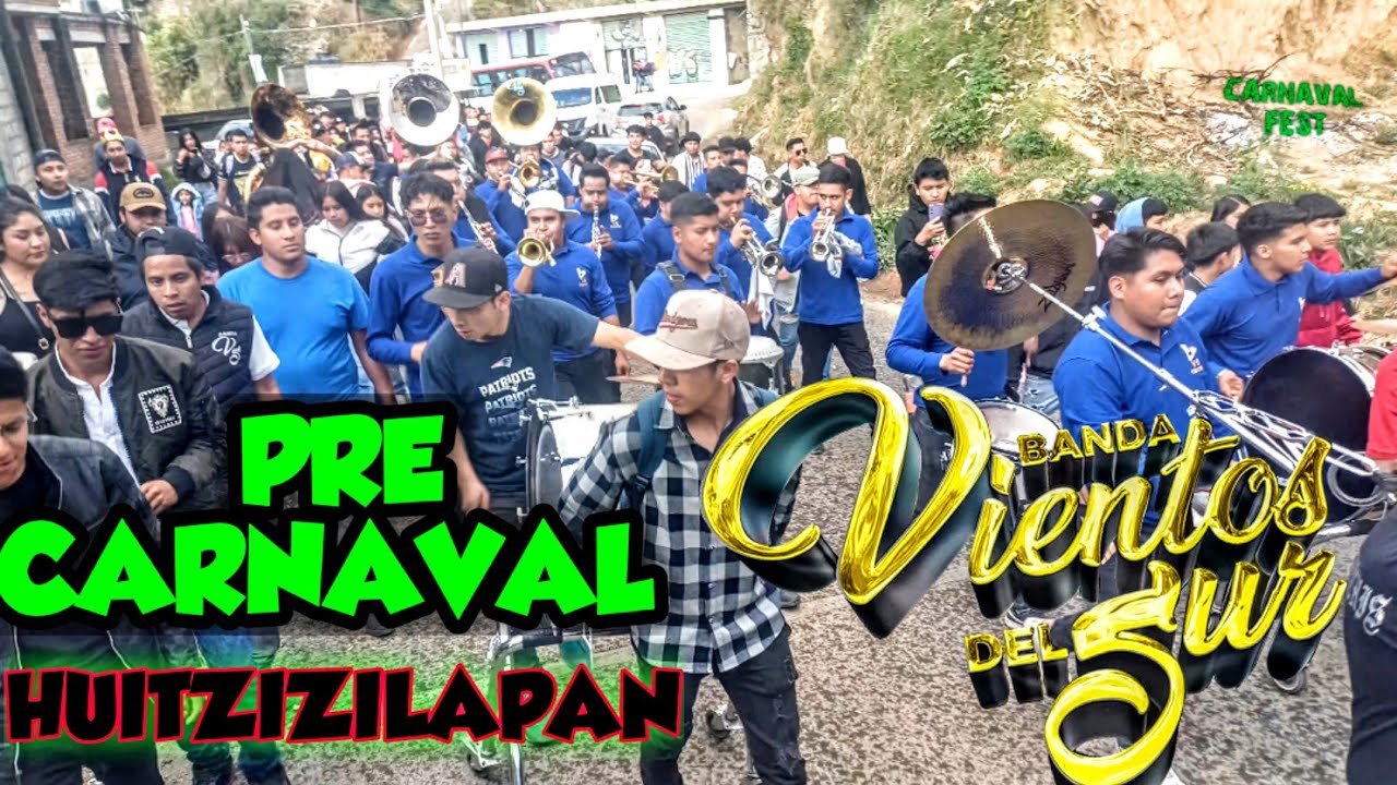 PRE CARNAVAL HUITZIZILAPAN 2025 | BARRIO DE LOS COCHICHIS-BANDA VIENTOS DEL SUR Y BANDA REYNA 🎉🎉