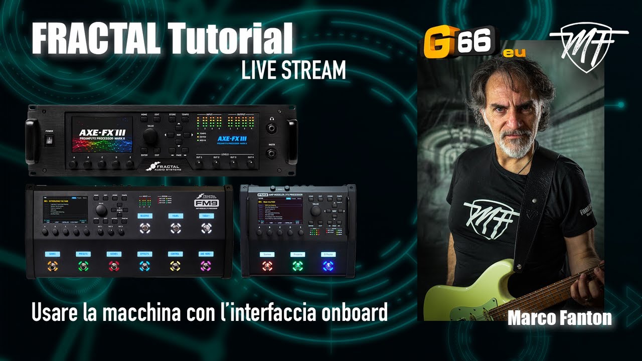 FRACTAL Tutorial Live stream - usare Fractal con l'interfaccia Onboard