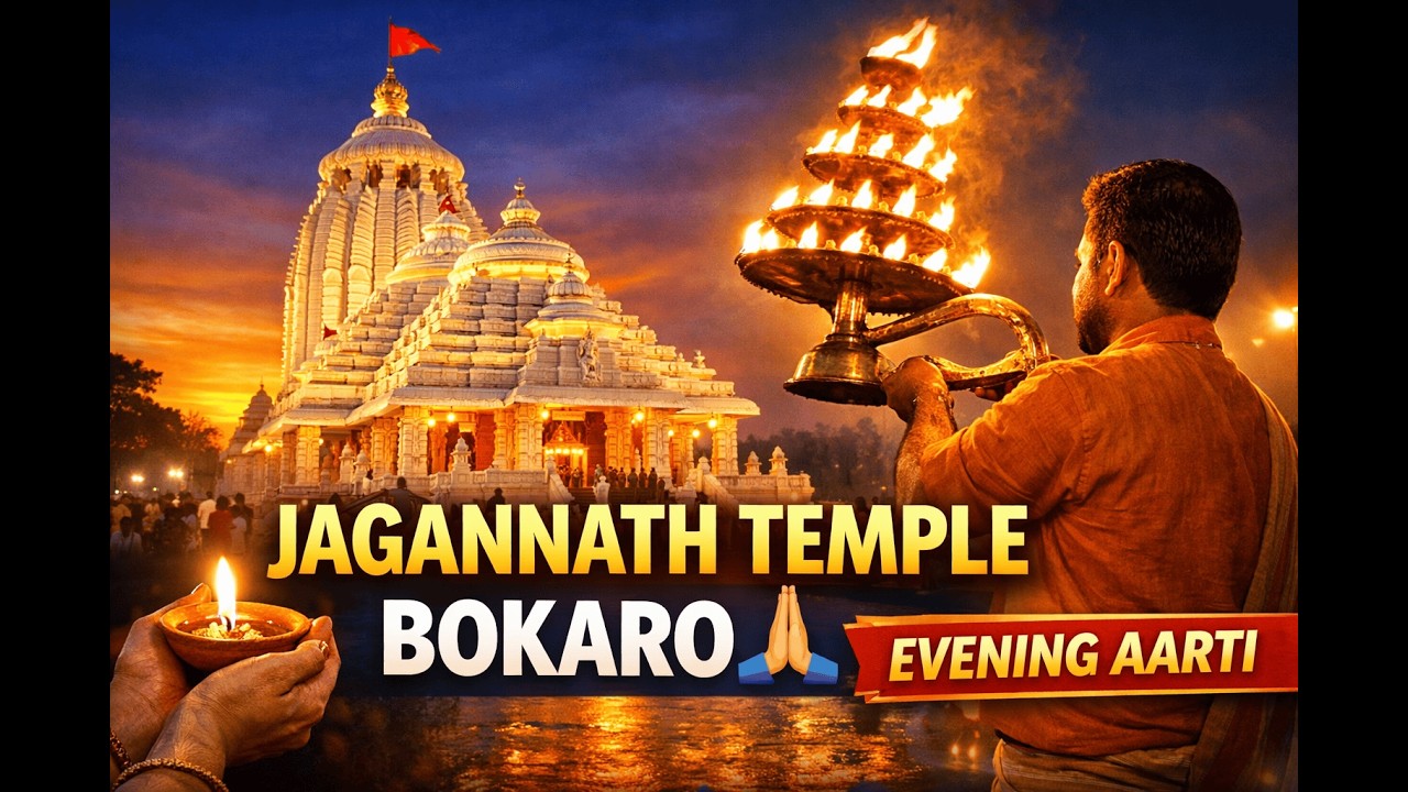 Jagannath Temple Sector 5 Bokaro Steel City | Evening Aarti & Temple Vlog