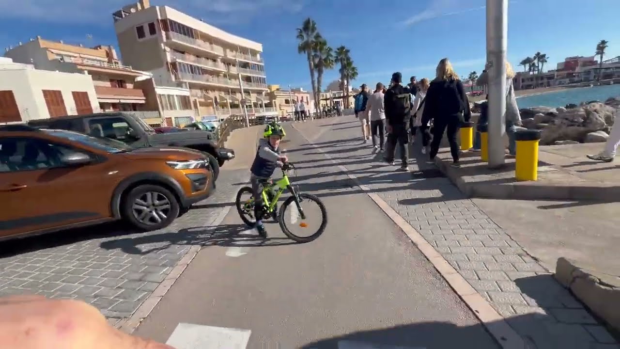 Iphone 13 camera stabilization test, riding beaches in Palma de Mallorca