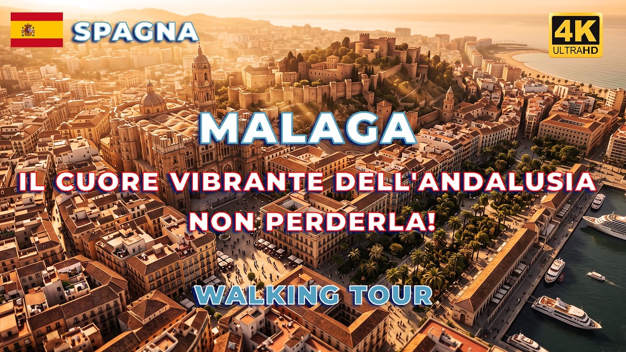 MALAGA (Spain) walking tour: The most beautiful city in Andalusia