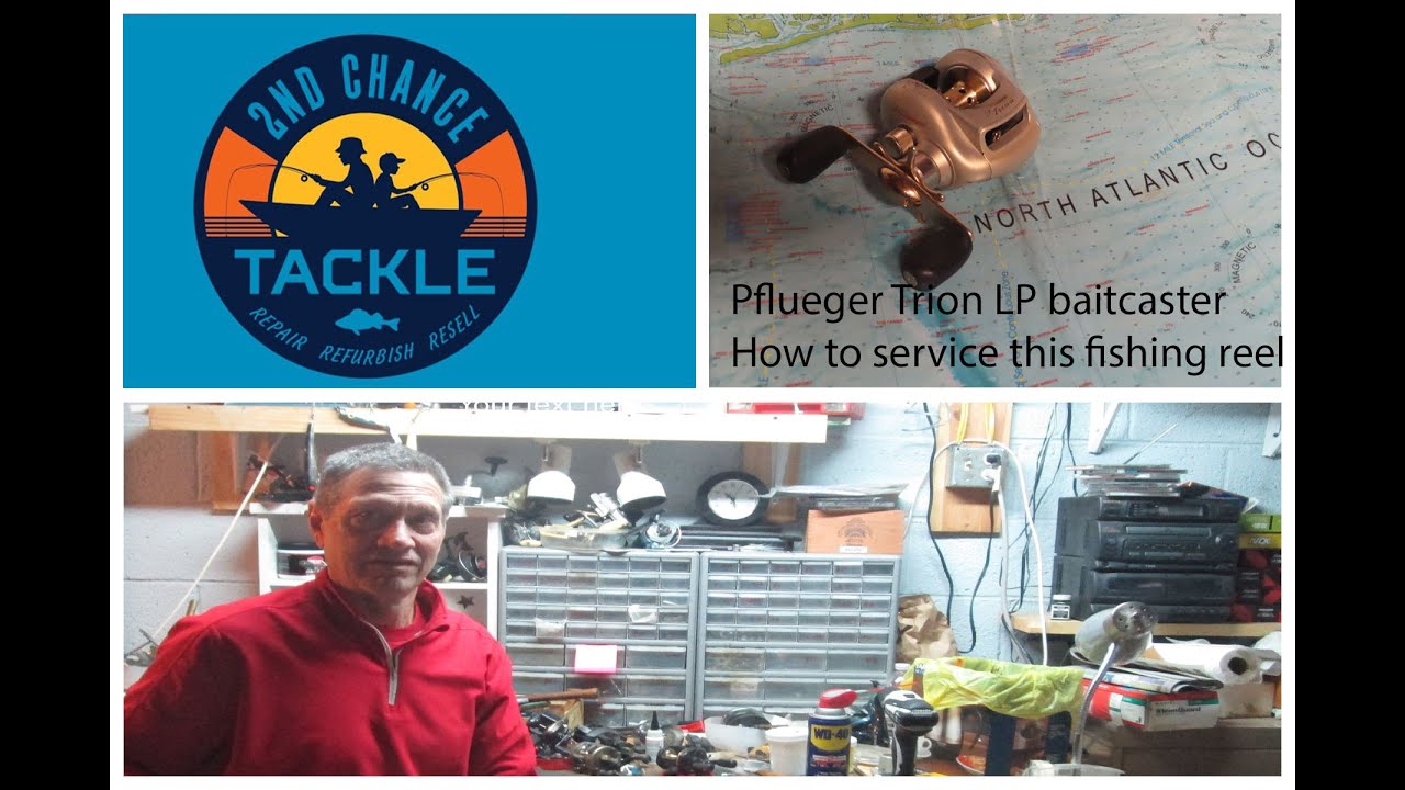 Pflueger Trion LP2 low profile bait casting fishing reel how to take apart and service