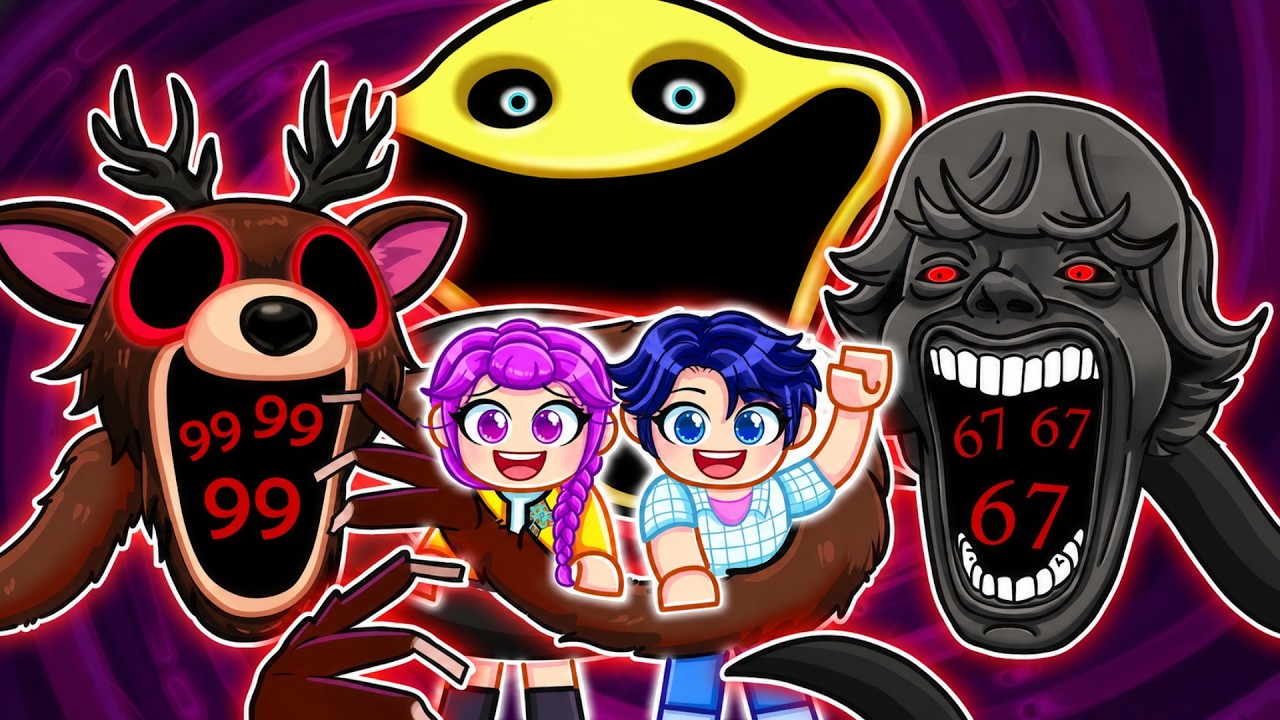 67 KID, DEER & HUNGRY WORM CURSE RUMI & JINU in Roblox! | Kpop Demon Hunters