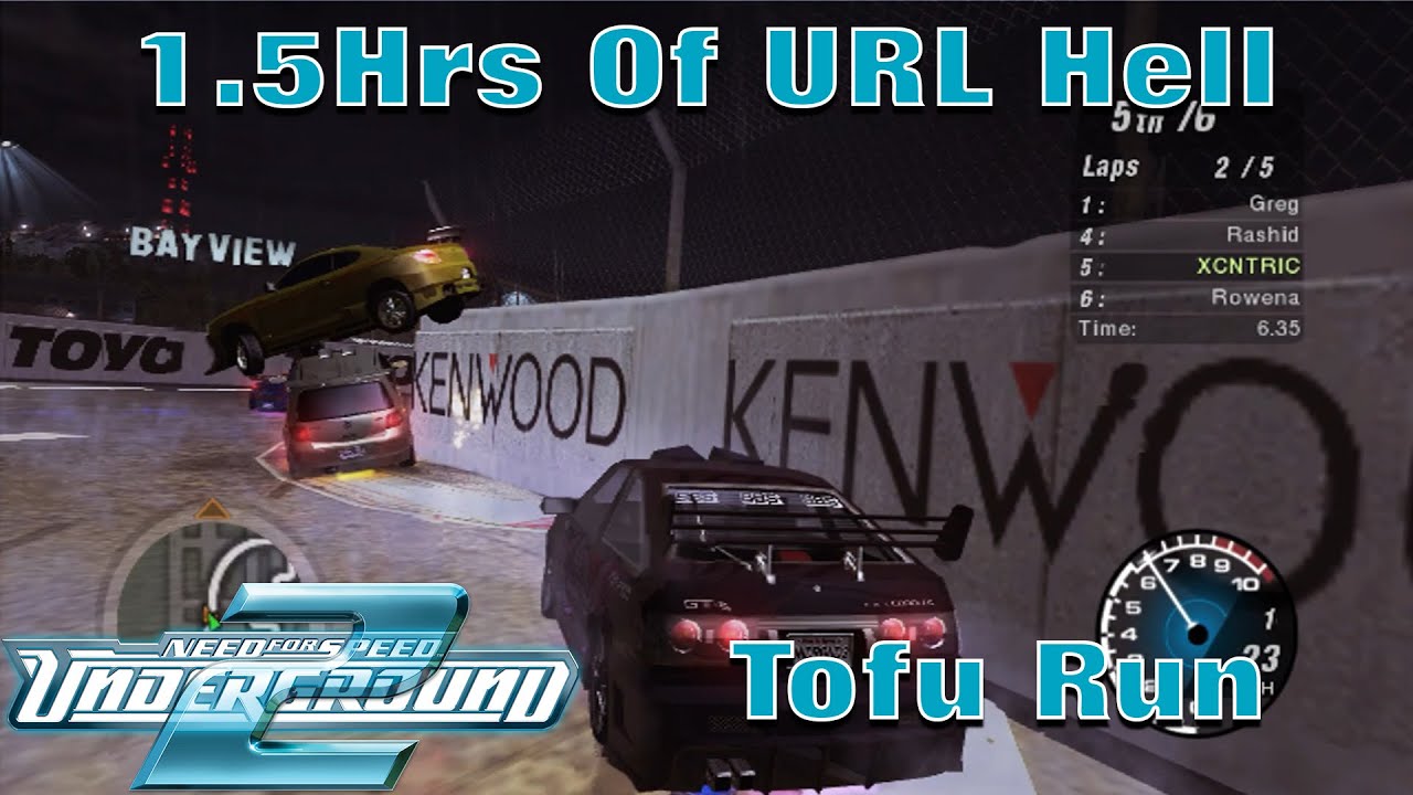 1.5Hrs Of UnderGround Racing League Hell - NFSU2 Tofu Run Part 15