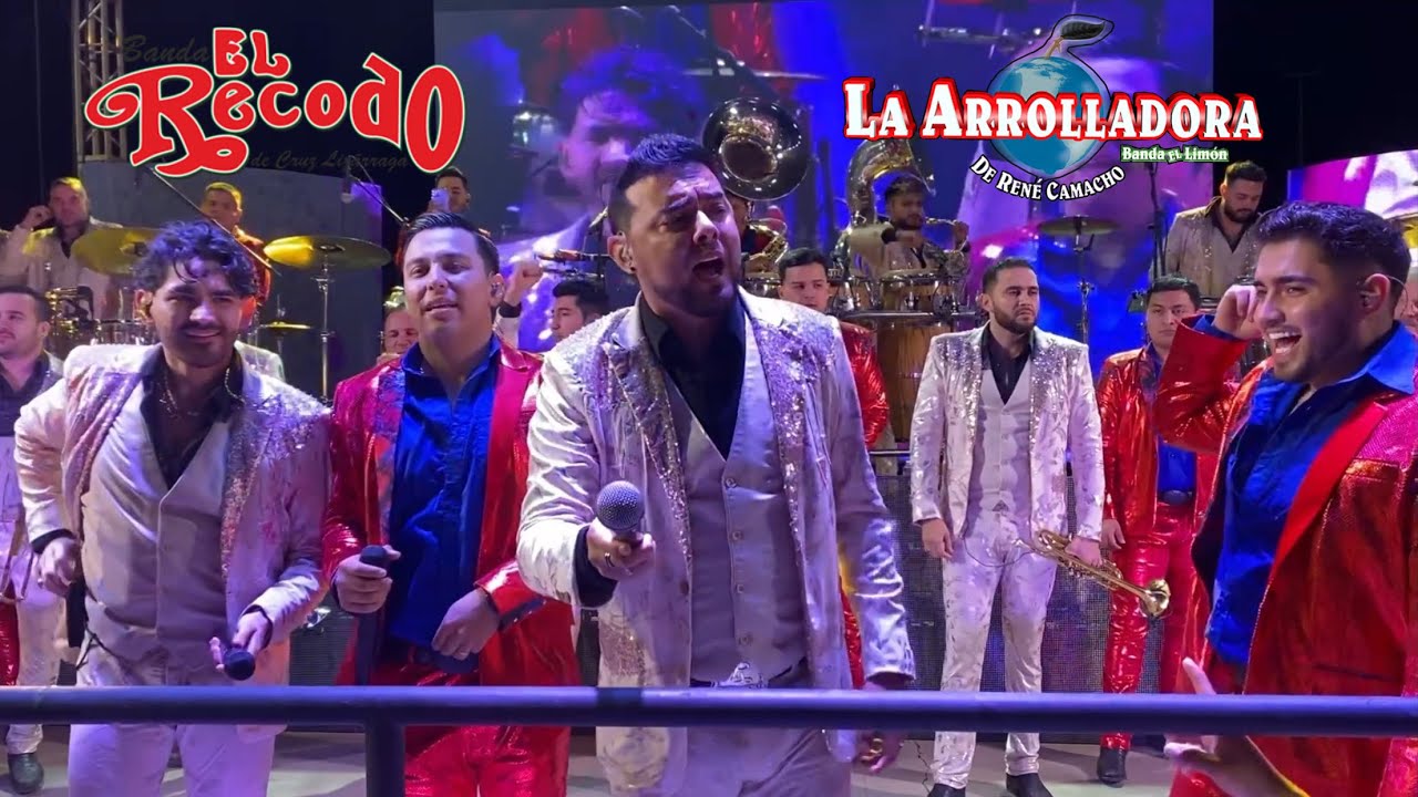 Banda El Recodo Ft La Arrolladora Banda Limón EN VIVO En Santa María California 2024