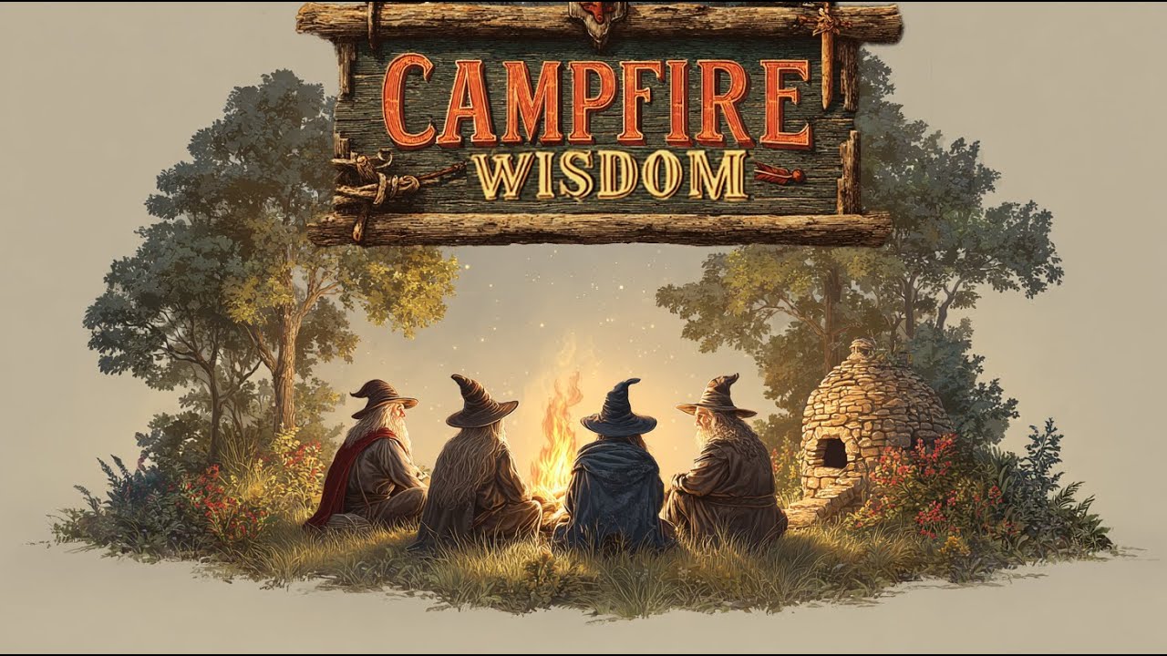 Campfire with a Wizard | Medieval Relax Music