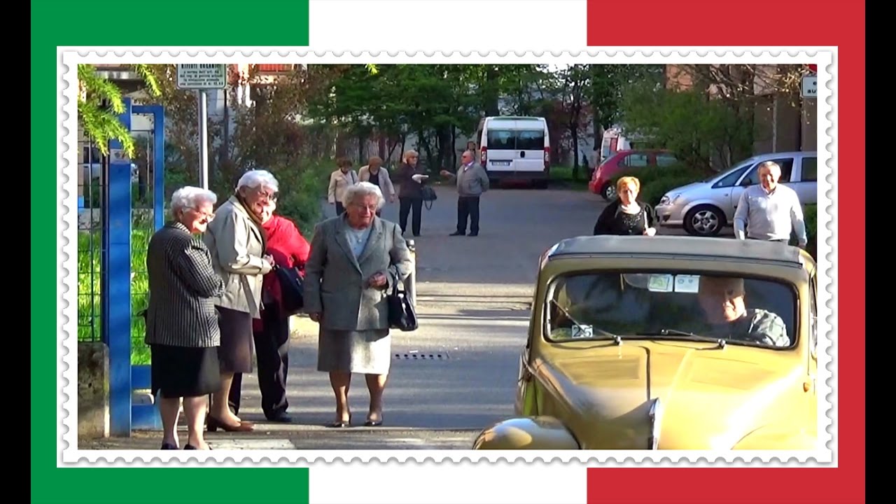 Курно Прогулка Италия Весна в Разгаре Curno Bergamo Italia Отдых и жизнь в Италии