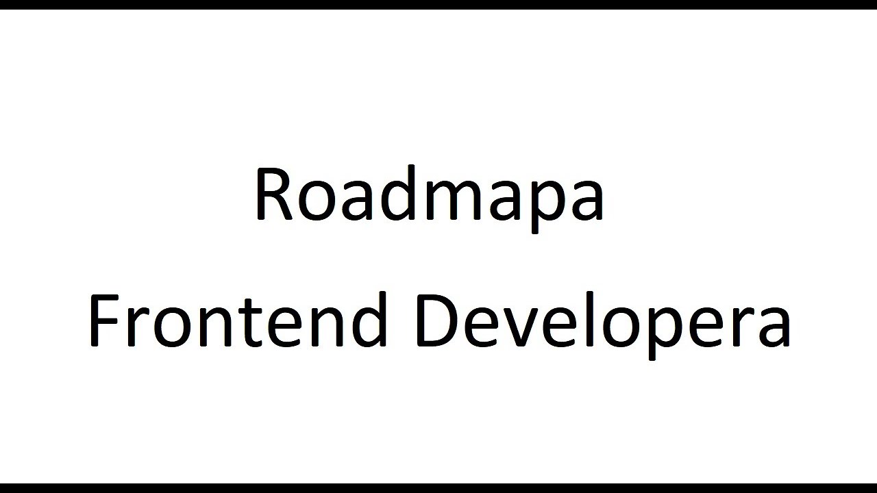 Roadmapa Frontend Developera - co musisz umieć żeby dostać pierwszą pracę w IT? (S1E1)