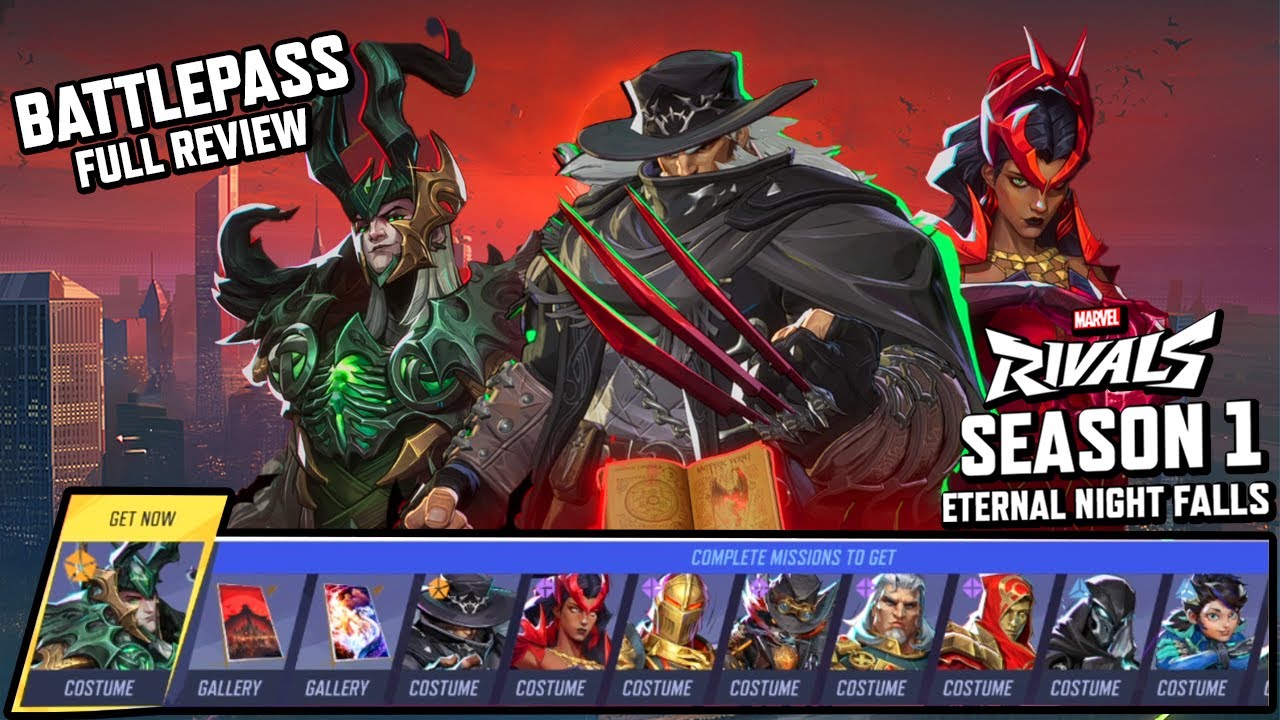 Marvel Rivals SEASON 1 Battlepass Breakdown– Skins, Free Rewards & MORE!