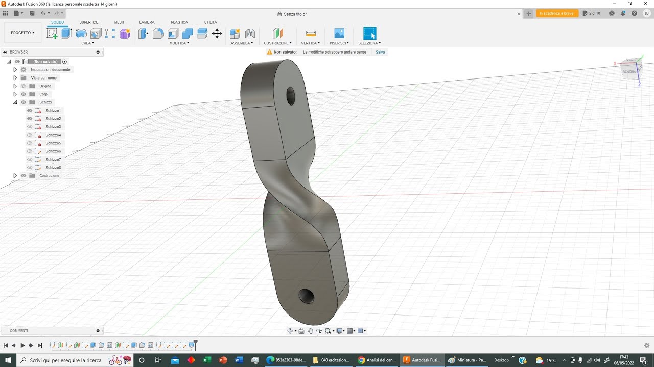 Fusion 360:  Esercitazione 02 (040)