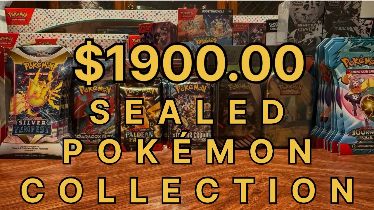 MY $1900 SEALED POKEMON COLLECTION (UPDATED)