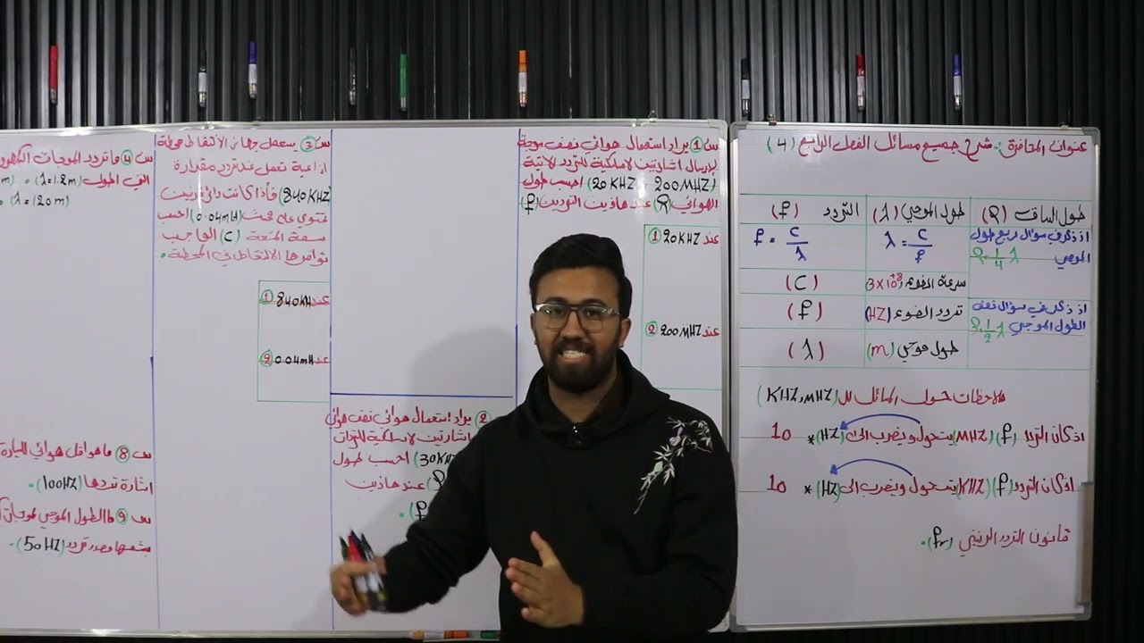 الفصل الرابع //السادس الإعدادي //مسائل الفصل الرابع الجزء الأول //الاستاذ عقيل عدنان الجنابي 