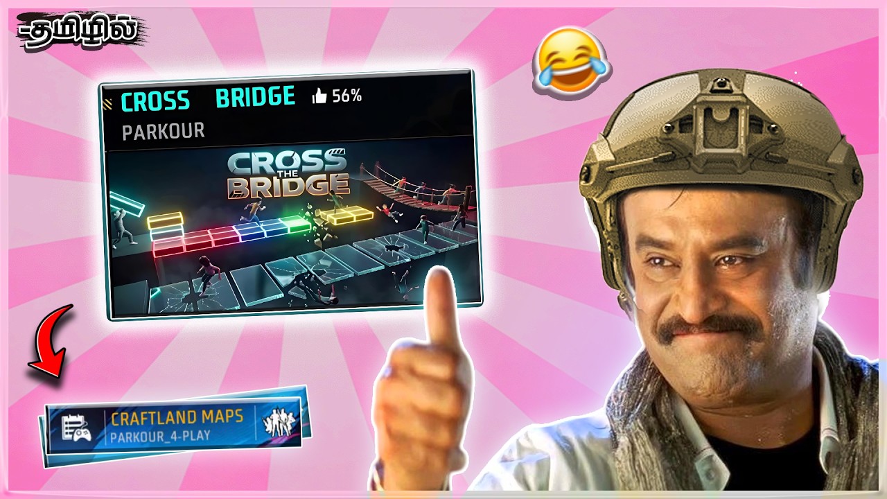 Rage Bait Map😭🙏🏻 | Cross Bridge Craftland | Funny Moments | Free Fire Tamil | Sema Fun🤣💥