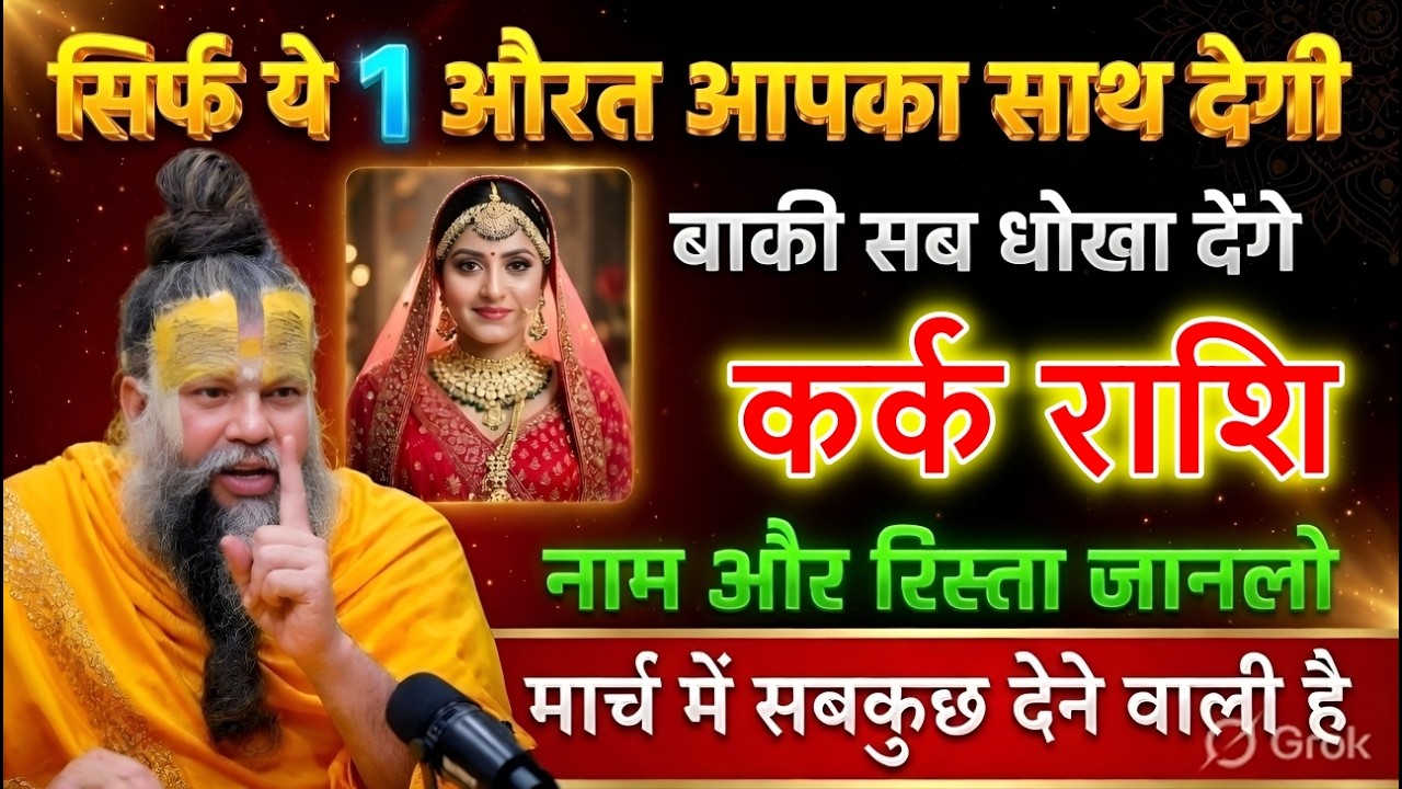 कर्क राशि 10 से 20 मार्च 2026 😱 सिर्फ ये 1 औरत देगी साथ | बाकी किसी पर भरोसा मत करना सावधान!