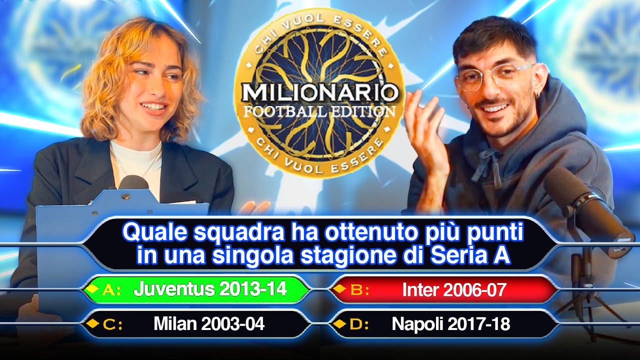 SUPER QUIZ SUL CALCIO CON LASAGNA! CHI VUOL ESSERE MILIONARIO CALCISTICO! STAGIONE 2025