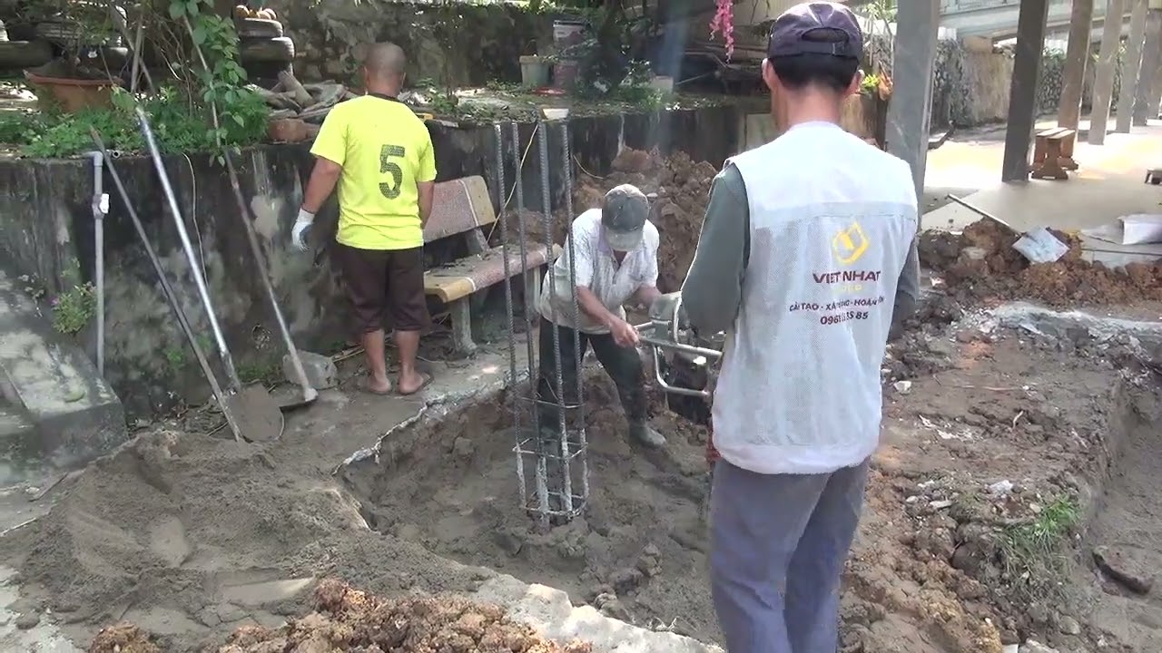 T5 ct nhà khách chùa ngô sơn ,ghép cp dầm móng 