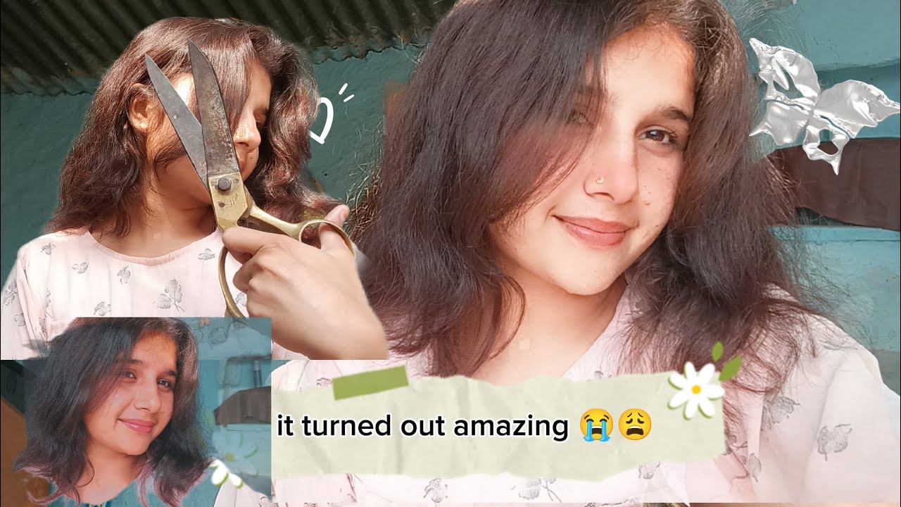 I THOUGHT I CUT THEM WRONG😔 BUT....😱❤️😭😩 #haircut #viral || IAMGAYUUU 