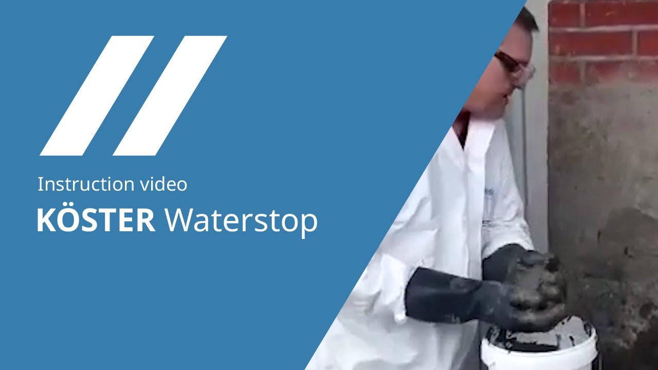 KÖSTER Waterstop - Fast setting, slightly expanding plug and repair mortar