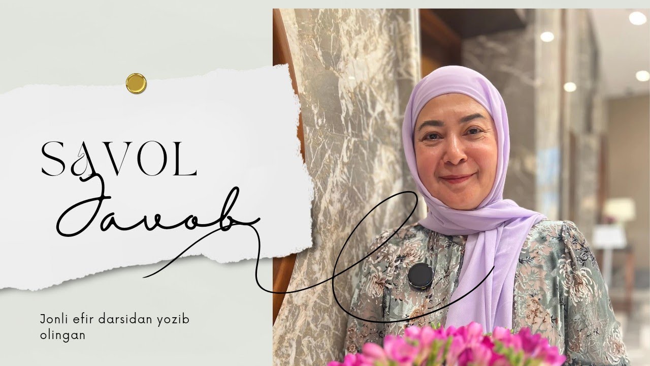 Savol-javob efir (video zapis variant) || Dilbar Husanova #hayot #ruhiyat #yechim #anglash
