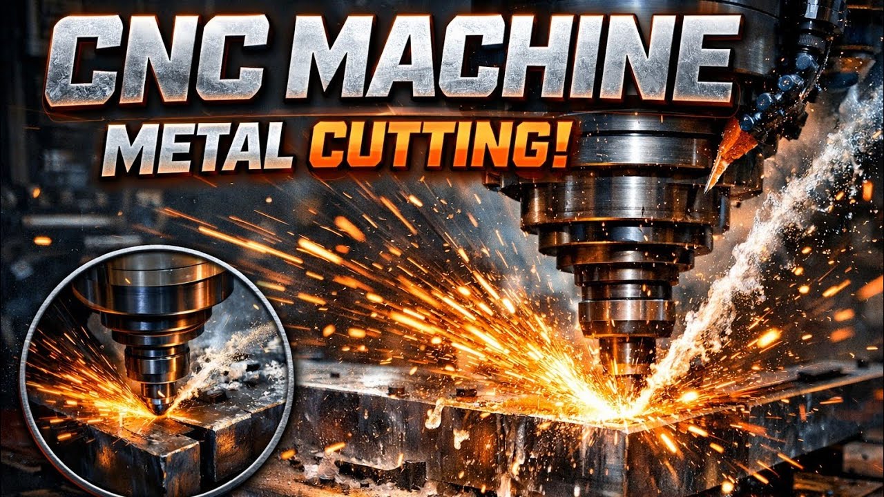 Sehen Sie zu, wie eine CNC-Schneidemaschine perfekte Teile herstellt.