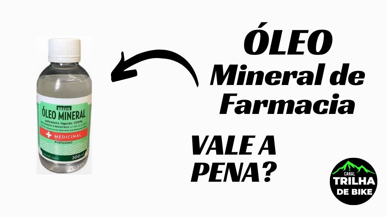 ÓLEO MINERAL DE FARMÁCIA NO FREIO DA BIKE.