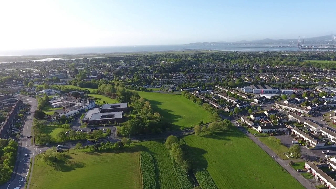 Fly away of Phantom 4 drone over Raheny - Clontarf Dublin Ireland, morning of 16th May 2018