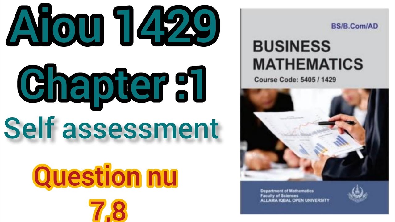 Aiou 1429 chapter 1 q nu 7,8  |self assessment 1 |aiou 1429 self assessment 1 Question nu 7,8