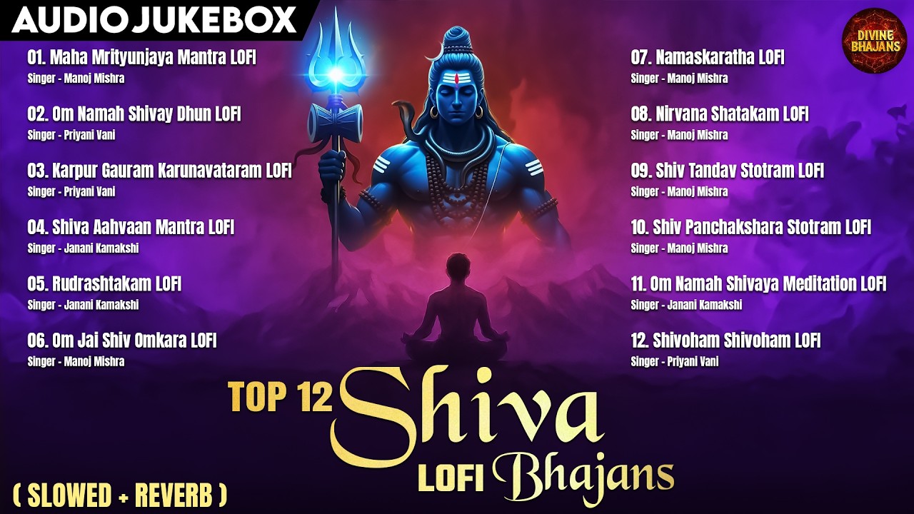 Mahashivratri 2026 - Top 12 Shiva LOFI Bhajans | Om Namah Shivay Dhun | Mahamrityunjaya Mantra