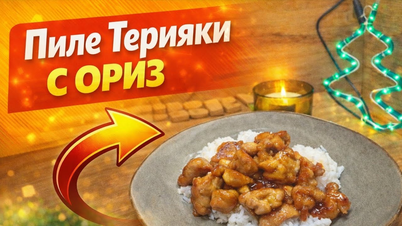 Нямаш време? Пиле терияки с ориз за 25 минути