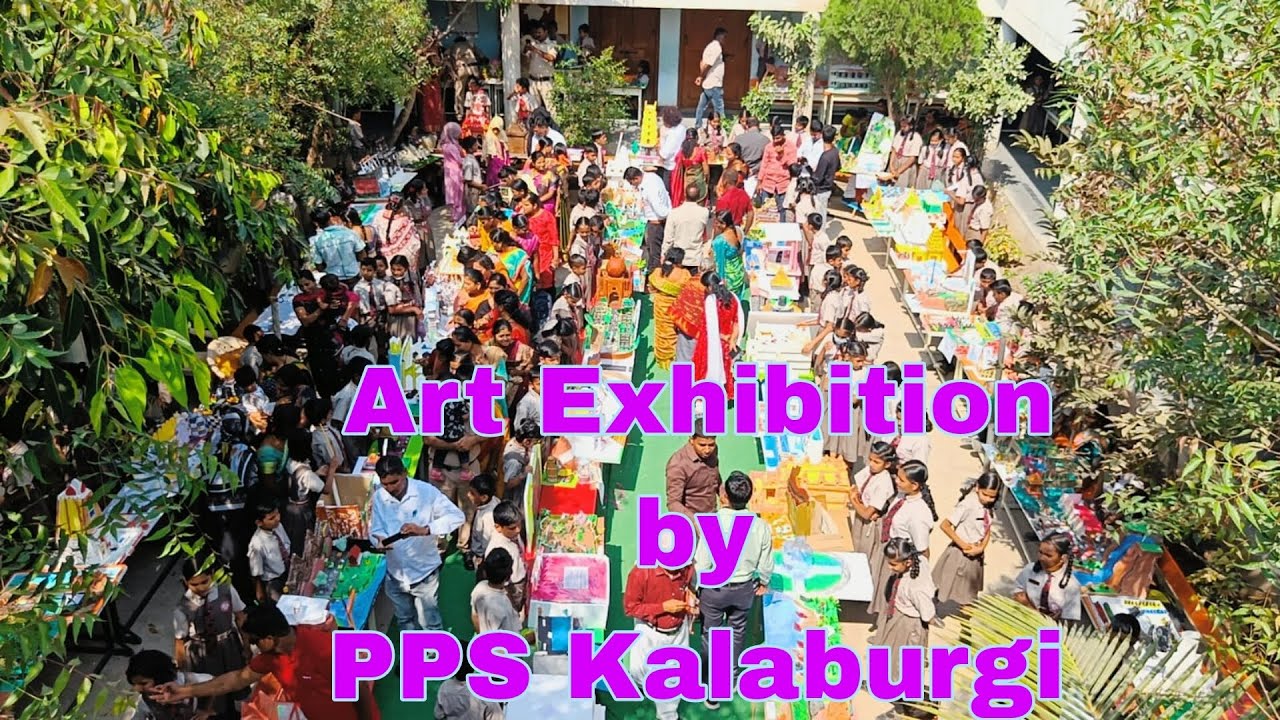 Art Exhibition  by the students of PPS Kalaburgi ( 09/02/2023)