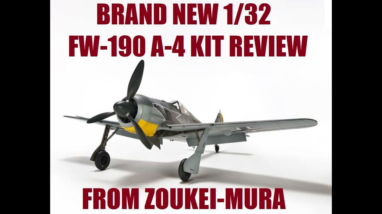 Zoukei Mura 1/32 FW 190 A-4 in box review.
