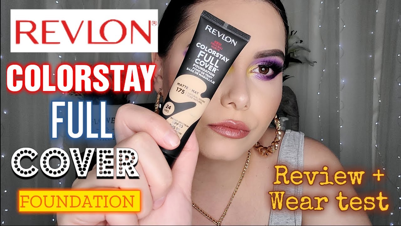 REVLON COLORSTAY FULL COVER FOUNDATION REVIEW + WEAR TEST ON OILY SKIN
