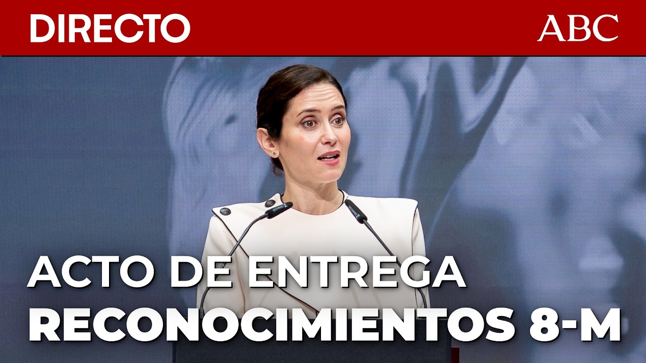 🔴DIRECTO | AYUSO preside el acto de entrega de los Reconocimientos 8 de MARZO