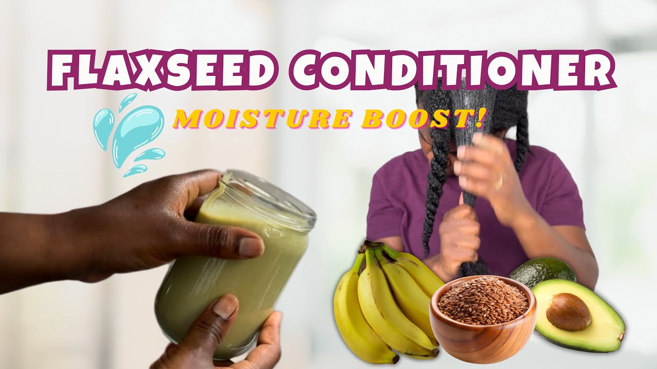Make your own deep conditioner with Flaxseeds, Avocado and Banana | Grow your hair FASTER! 