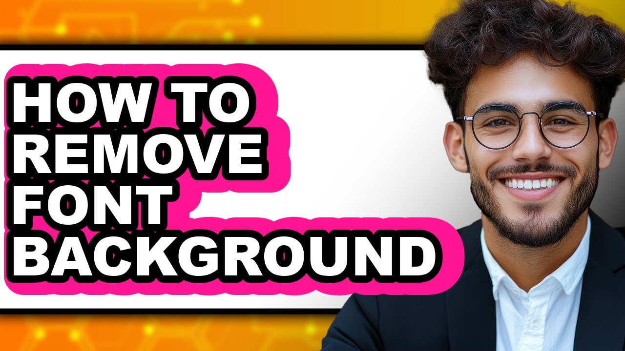 How to Remove Font Background (easy Method)