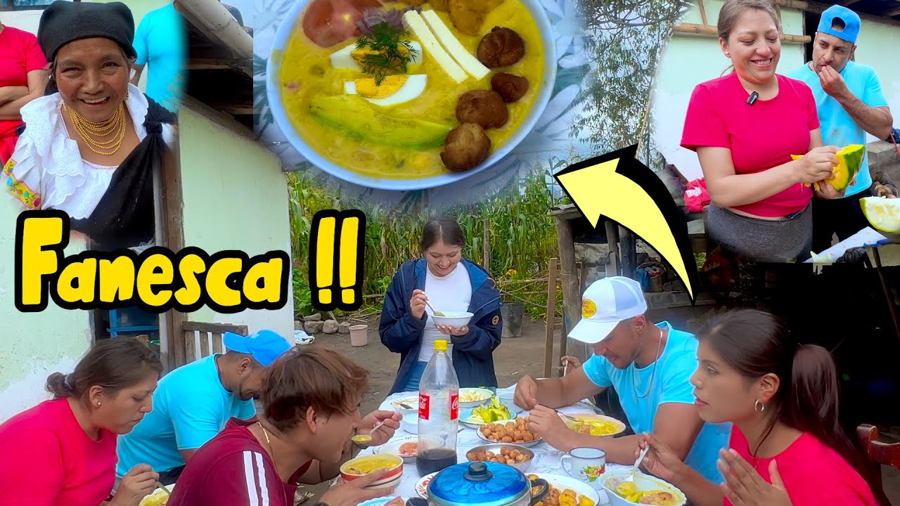 Cocinamos fanesca juntos en el campo por semana santa