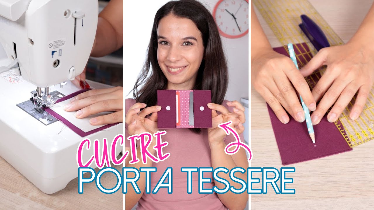 Cucire un porta tessere | Cucito creativo | Un punto alla volta
