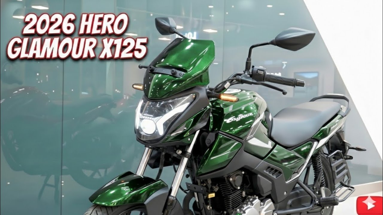 2026 Hero Glamour X125 Launched! 💥 New Mileage King with Premium Look – Shocked Everyone!