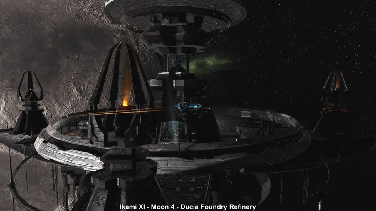 EVE Online Station Tours:  Ikami XI - Moon 4 - Ducia Foundry Refinery