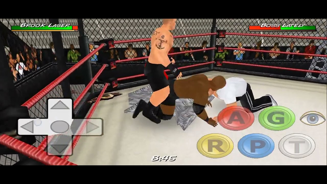 :“Brock Lesnar vs Bobby Lashley match WWE wrestling revolution 3D gameplay” 