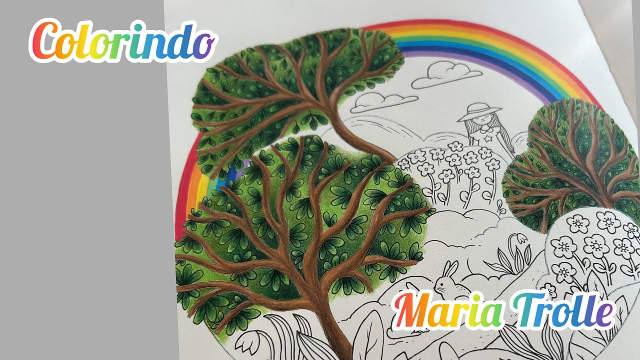 Colorindo árvore e arco-íris / Maria Trolle / Shooting Stars