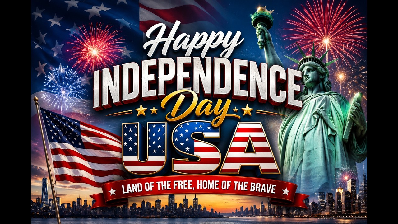 Happy Independence Day USA | Patriotic 4th of July Song of Freedom, Hope & Unity 🇺🇸