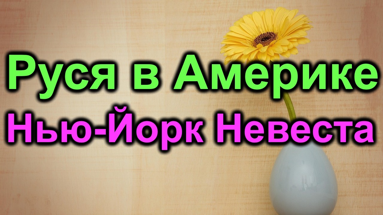 Руся в Америке. Нью-Йорк. Невеста