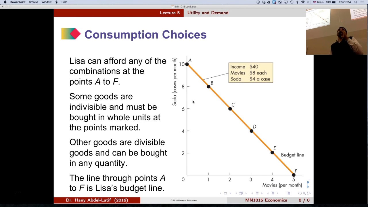 MN1015 Lecture 5 Utility and Demand