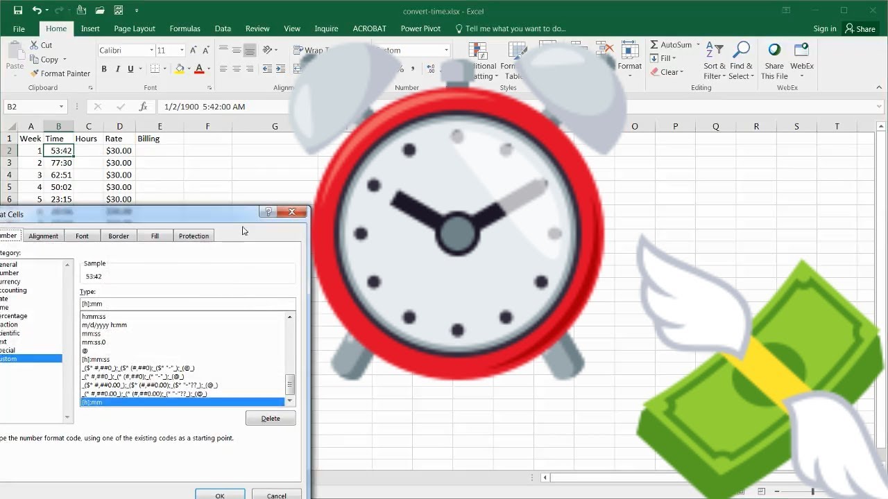 Converting Time Values for Biliing