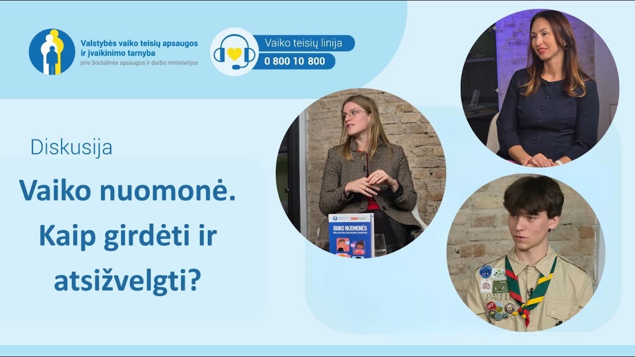 Vaiko balsas. Kaip girdėti ir atsižvelgti?