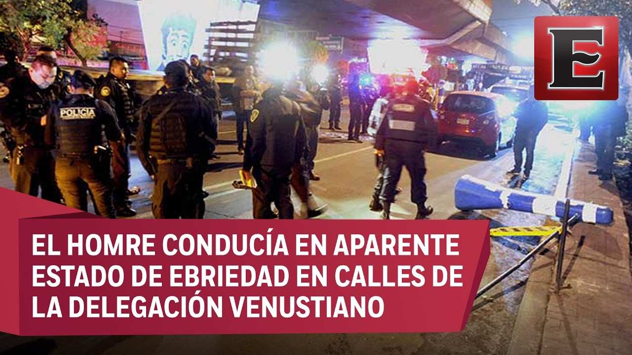 Por huir del alcoholímetro, conductor atropella a dos policías